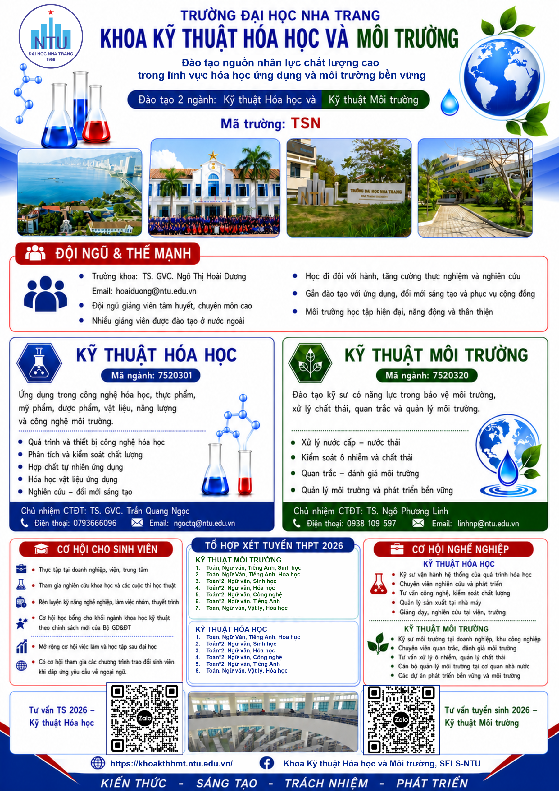 Poster QBTS Khoa Kỹ thuật hóa học và Môi trường