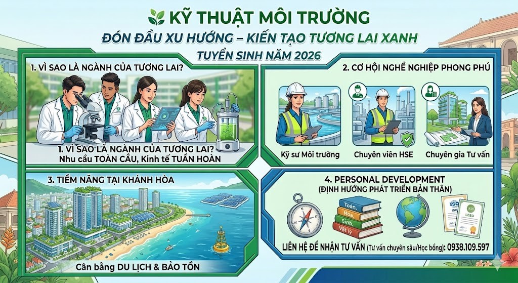 Kỹ thuật Môi trường: Đón đầu xu hướng – kiến tạo tương lai xanh